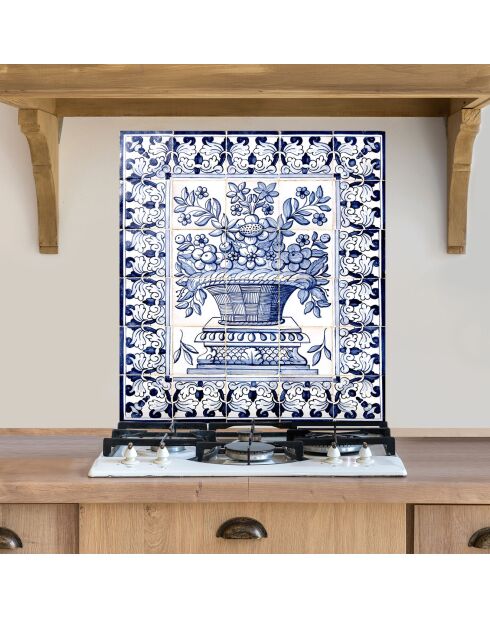 Crédence adhésive Faïence multicolore - 60x70 cm