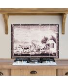 Crédence adhésive Faïence multicolore - 60x70 cm
