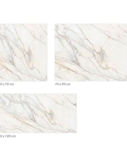 Crédence adhésive Marbre multicolore - 50x100 cm