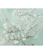 Crédence adhésive Amandier en fleurs multicolore - 60x90 cm