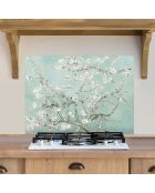 Crédence adhésive Amandier en fleurs multicolore - 60x90 cm