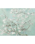 Crédence adhésive Amandier en fleurs multicolore - 70x90 cm