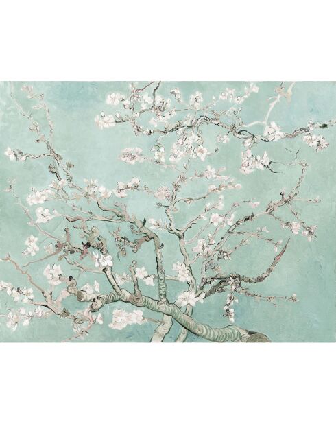 Crédence adhésive Amandier en fleurs multicolore - 70x90 cm