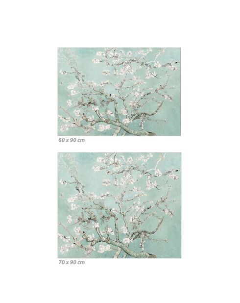 Crédence adhésive Amandier en fleurs multicolore - 60x90 cm