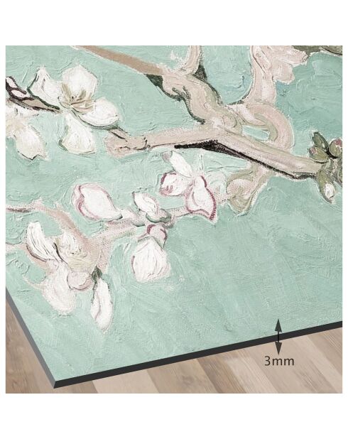 Crédence adhésive Amandier en fleurs multicolore - 70x90 cm