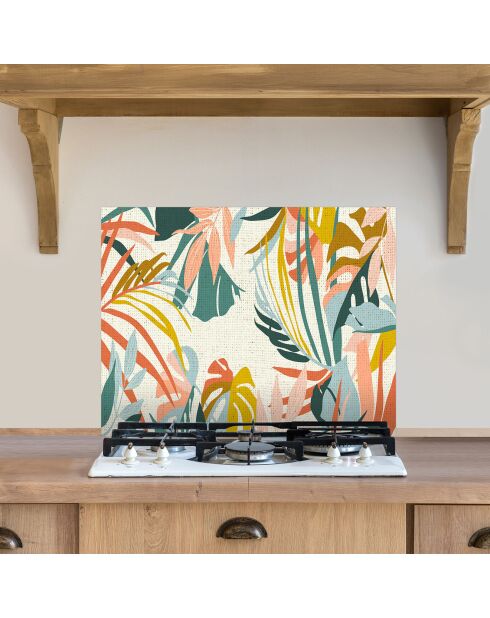 Crédence adhésive Tropical  multicolore - 70x90 cm