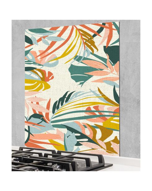 Crédence adhésive Tropical  multicolore - 70x90 cm