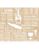 Crédence adhésive Vin multicolore - 60x70 cm
