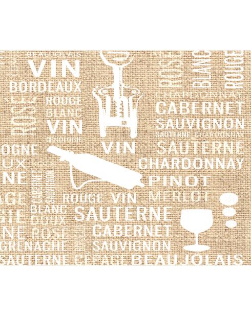 Crédence adhésive Vin multicolore - 60x70 cm
