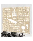 Crédence adhésive Vin multicolore - 60x70 cm