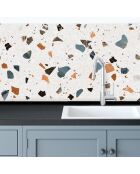 Crédence adhésive Terrazzo multicolore - 60x70 cm