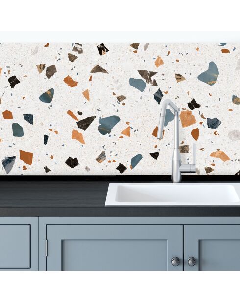 Crédence adhésive Terrazzo multicolore - 60x70 cm