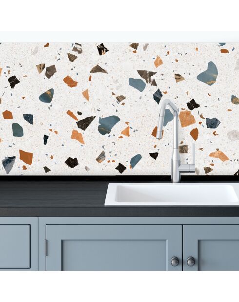 Crédence adhésive Terrazzo multicolore - 50x100 cm