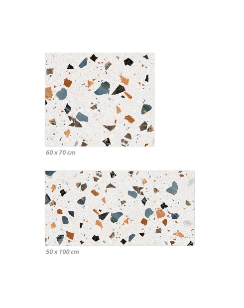 Crédence adhésive Terrazzo multicolore - 50x100 cm