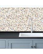 Crédence adhésive Terrazzo multicolore - 50x100 cm
