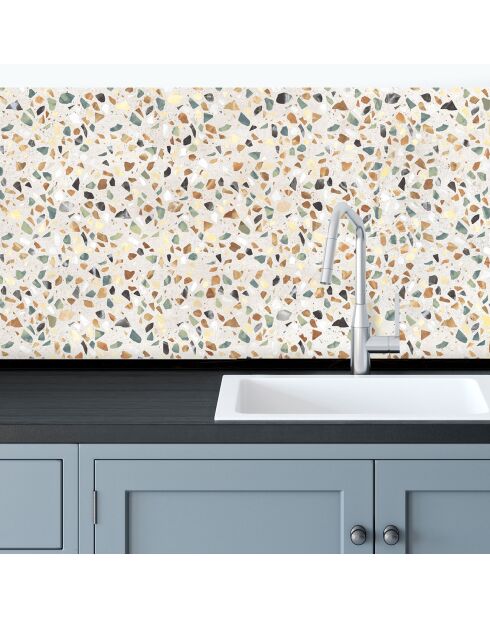 Crédence adhésive Terrazzo multicolore - 50x100 cm