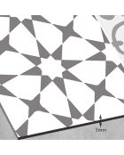 Crédence adhésive Carreaux de Ciment multicolore - 15x120 cm