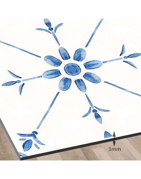 Crédence adhésive Carreaux de Ciment multicolore - 15x120 cm