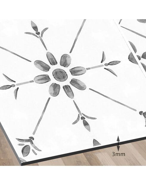 Crédence adhésive Carreaux de Ciment multicolore - 15x120 cm