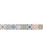 Crédence adhésive Carreaux de Ciment multicolore - 15x120 cm
