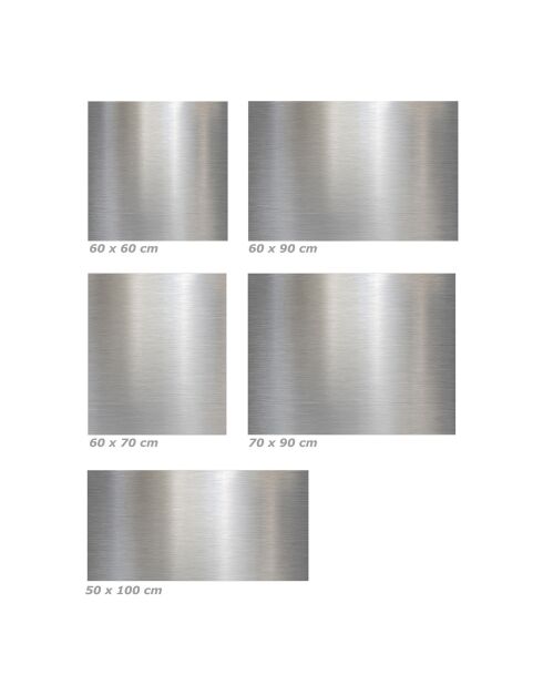 Crédence adhésive Métal multicolore - 60x90 cm