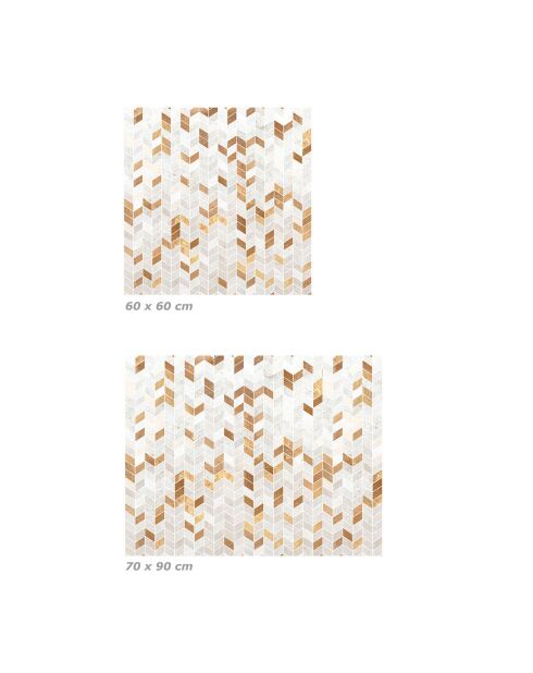 Crédence adhésive Faïence multicolore - 60x60 cm