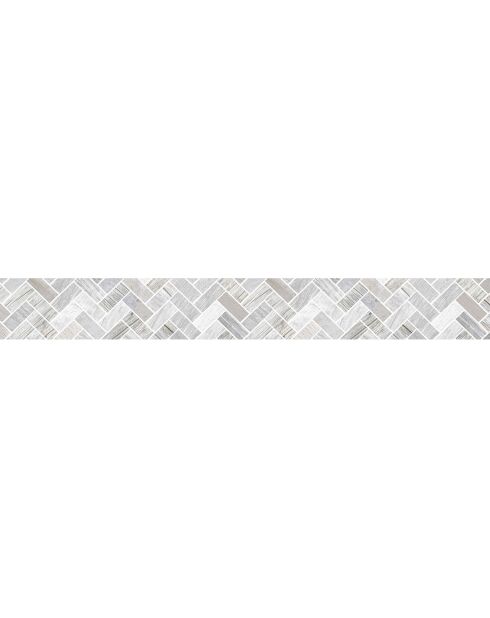 Crédence adhésive Faïence multicolore - 15x120 cm