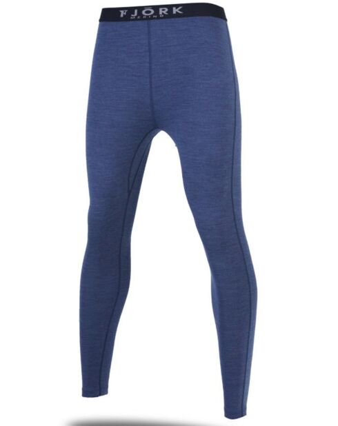 Marineblaue 1. Schicht Leggings von Bjork aus 100% Merinowolle