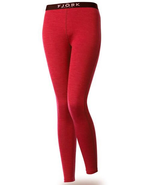 Legging 1ère couche 100% Laine Mérinos Bjork rouge