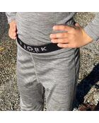 Graue Legging aus 100% Merinowolle