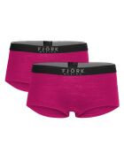 2 Shorties Laine Mérinos mélangé Liskaam roses
