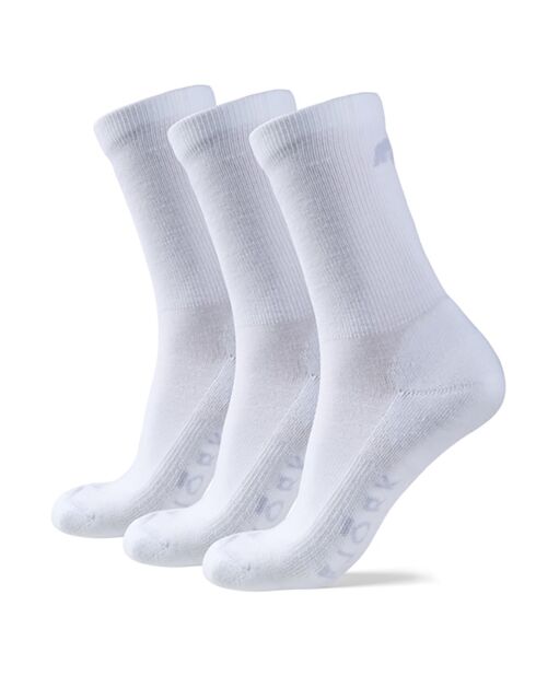 3 paires de Chaussettes en Laine Mérinos mélangée Classic Cut blanches