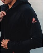 Ultraschwarze Jacke aus 100% Merinowolle