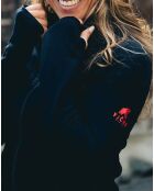 Ultraschwarze Jacke aus 100% Merinowolle
