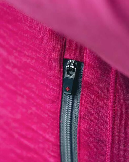 Veste 100% Laine Mérinos Ultra rose