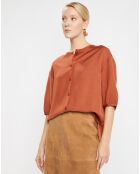 Chemise Aprila  marron rouille