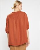 Chemise Aprila  marron rouille