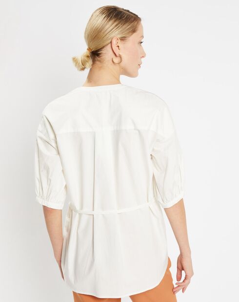 Chemise en Popeline de Coton Bio Misto écrue