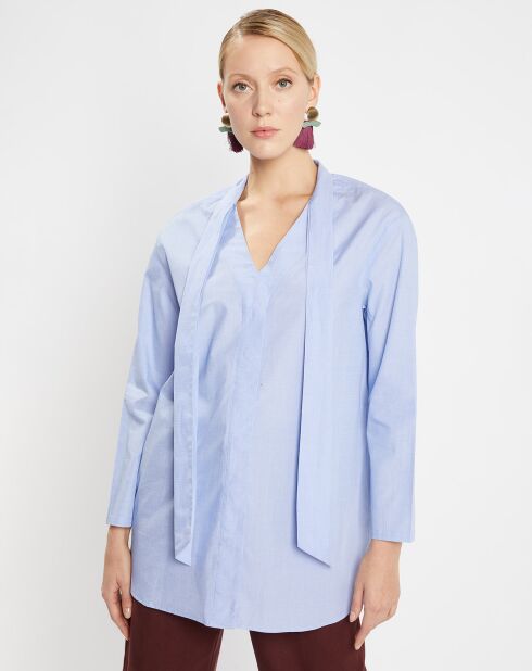 Chemise ample Pali bleue