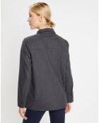 Chemise Corfou en Laine mélangée gris foncé