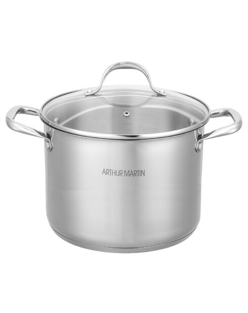 Traiteur avec couvercle induction gris - 28 cm