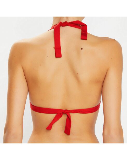 Haut de maillot de bain Essentiels rouge bordeaux