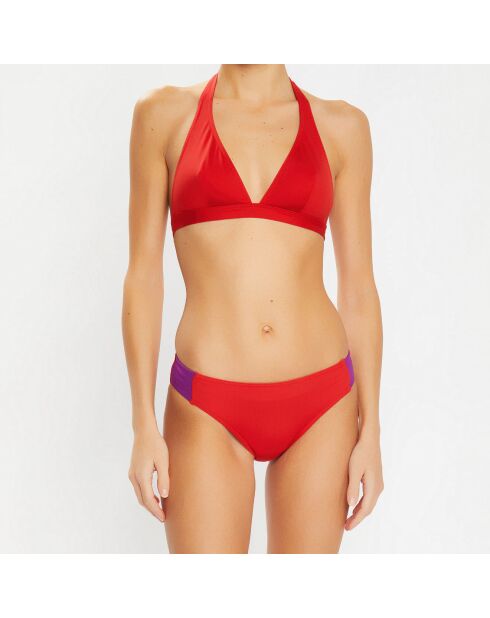 Haut de maillot de bain Essentiels rouge bordeaux