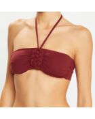 Haut de maillot de bain Elkano rouge bordeaux