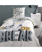 Parure housse de couette Take a break multicolore