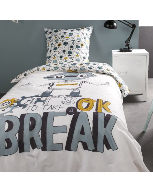 Parure housse de couette Take a break multicolore