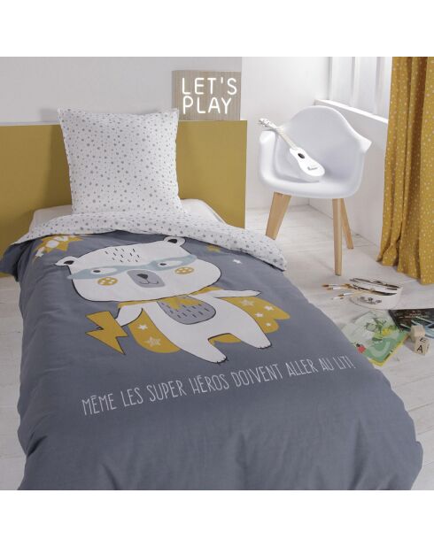 Parure housse de couette Super Héros multicolore