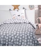 Parure housse de couette Funny Cats multicolore