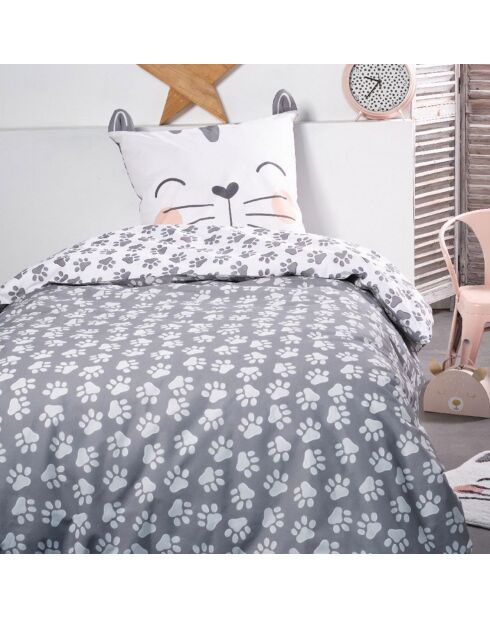 Parure housse de couette Funny Cats multicolore