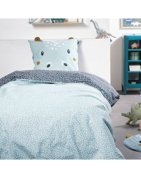 Parure housse de couette Funny Hyppo multicolore